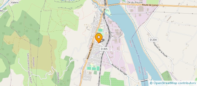 localisation de l'entreprise MONSIEUR FLORENTIN VICTOR  LE POUZIN