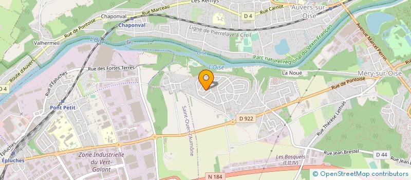 localisation de l'entreprise MONSIEUR FLORENTINO ALVES RIBEIRO  MERY-SUR-OISE