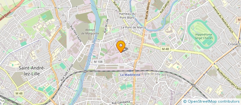 localisation de l'entreprise MONSIEUR FLORESTAN MERMET à LA MADELEINE