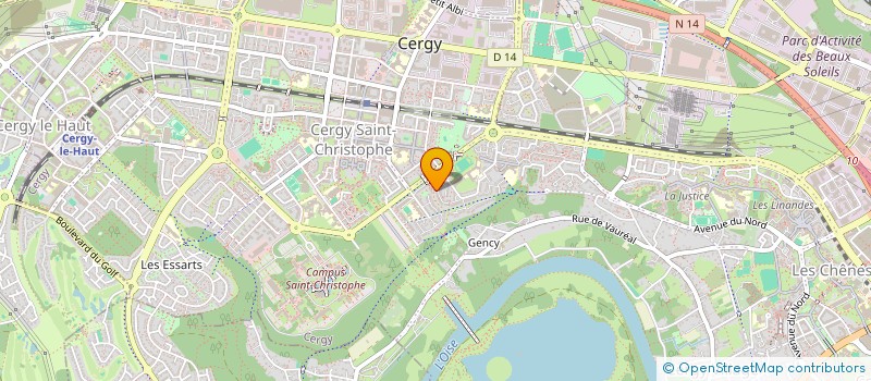 localisation de l'entreprise MONSIEUR FLORIAN AHOUANMENOU  CERGY