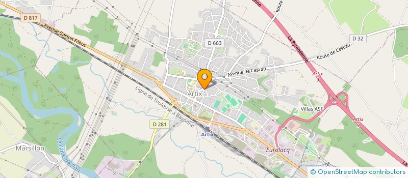 localisation de l'entreprise MONSIEUR FLORIAN ALMEIDA  ARTIX