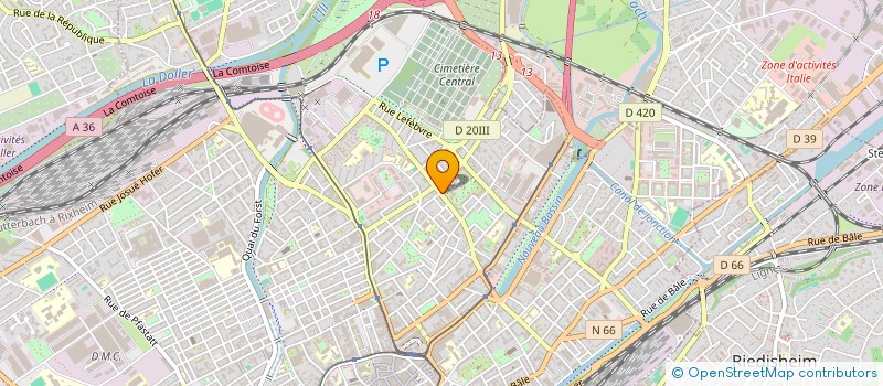 localisation de l'entreprise MONSIEUR FLORIAN ANDRIAMANOINISOA  MULHOUSE