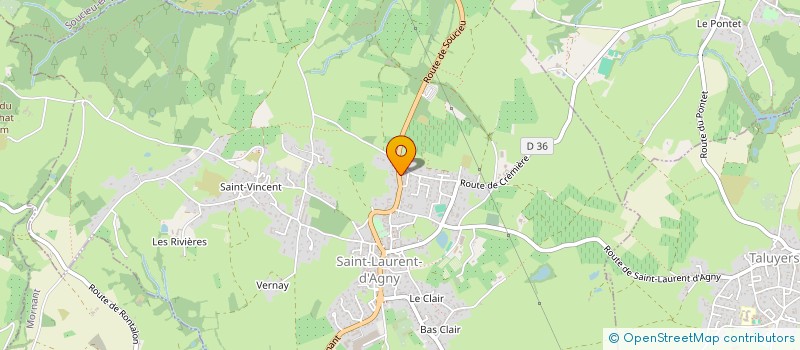 localisation de l'entreprise MONSIEUR FLORIAN ARGOUD  TALUYERS