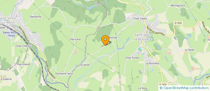 localisation de l'entreprise MONSIEUR FLORIAN BAJAS  SAINT-JEAN-LA-BUSSIERE