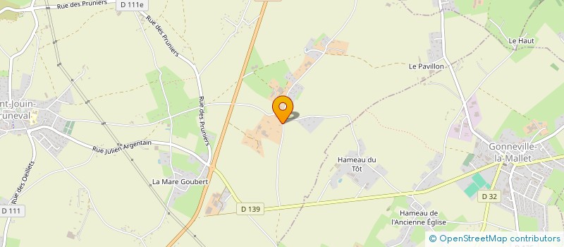 localisation de l'entreprise MONSIEUR FLORIAN BARAY  SAINT-JOUIN-BRUNEVAL