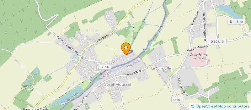 localisation de l'entreprise MONSIEUR FLORIAN BARLAUD  CROTH