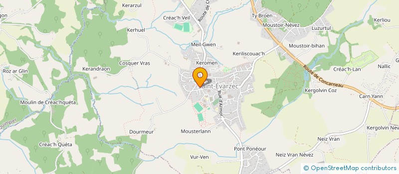 localisation de l'entreprise MONSIEUR FLORIAN BAUDOIN  SAINT-EVARZEC