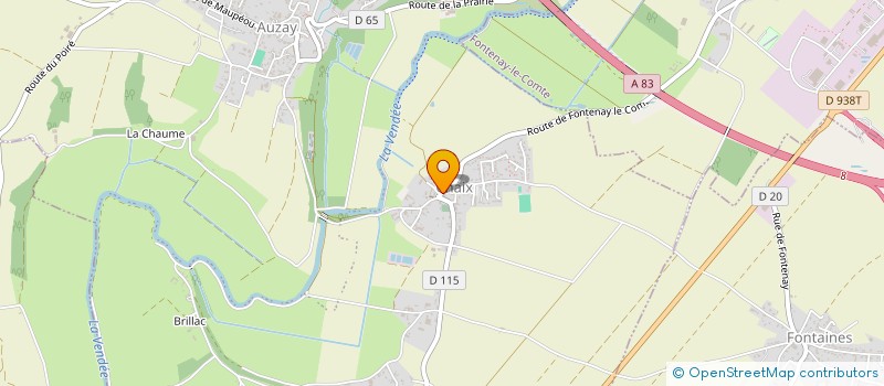 localisation de l'entreprise MONSIEUR FLORIAN BAUDOUIN  SAINT-MARTIN-DE-FRAIGNEAU