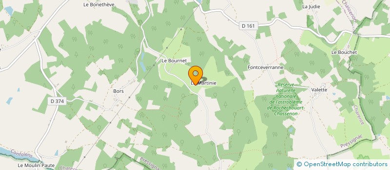 localisation de l'entreprise MONSIEUR FLORIAN BAUDRY à PRESSIGNAC