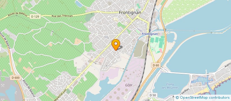 localisation de l'entreprise MONSIEUR FLORIAN BAUMES à FRONTIGNAN