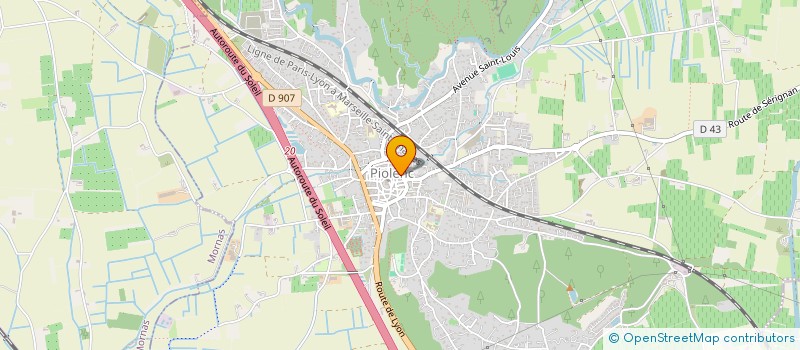 localisation de l'entreprise MONSIEUR FLORIAN BAUMET  PIOLENC