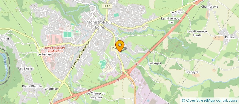 localisation de l'entreprise MONSIEUR FLORIAN BEAULAIGUE  MONISTROL-SUR-LOIRE