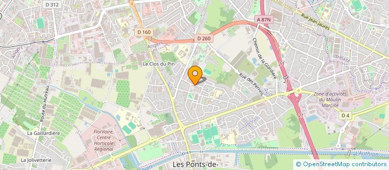localisation de l'entreprise MONSIEUR FLORIAN BENOIT  LES PONTS-DE-CE