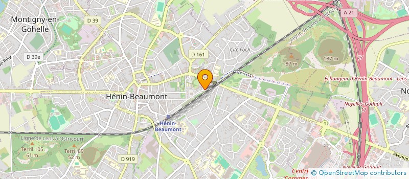 localisation de l'entreprise MONSIEUR FLORIAN BERTRAND  HENIN-BEAUMONT