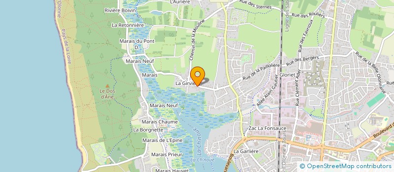 localisation de l'entreprise MONSIEUR FLORIAN BESAGNY à LES SABLES D'OLONNE