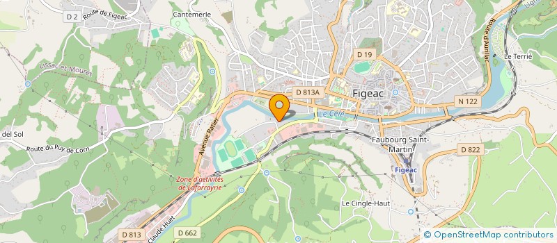 localisation de l'entreprise MONSIEUR FLORIAN BETTEVY  FIGEAC