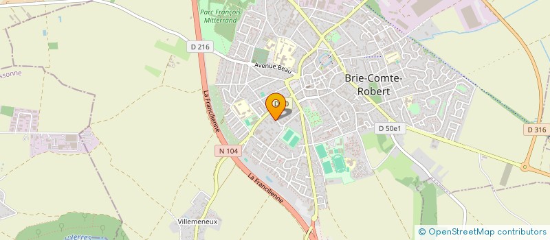 localisation de l'entreprise MONSIEUR FLORIAN BIDEL  BRIE-COMTE-ROBERT