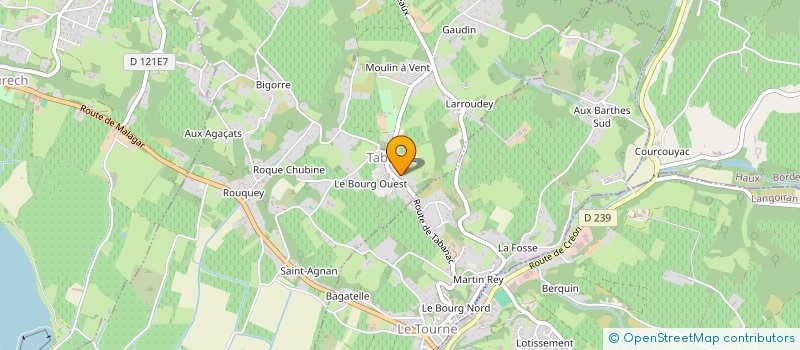 localisation de l'entreprise MONSIEUR FLORIAN BLANDINIERES  TABANAC