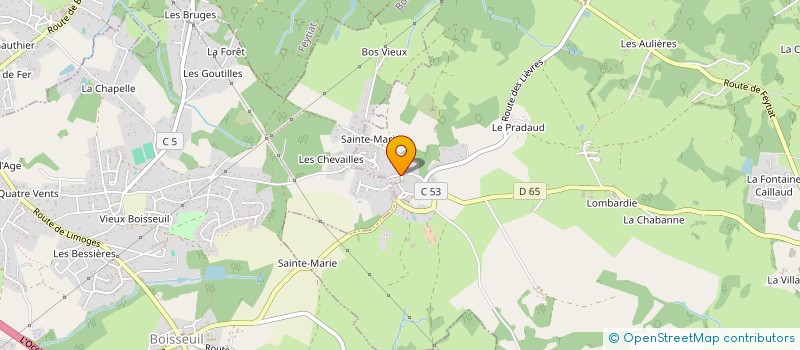 localisation de l'entreprise MONSIEUR FLORIAN BOMPEIX à EYJEAUX