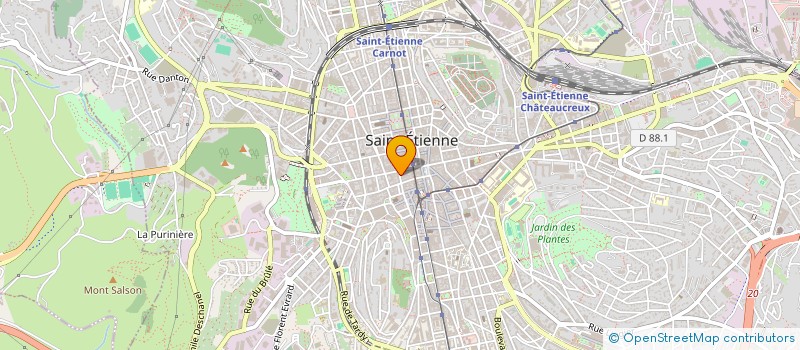 localisation de l'entreprise MONSIEUR FLORIAN BOMPUIS à SAINT-ETIENNE