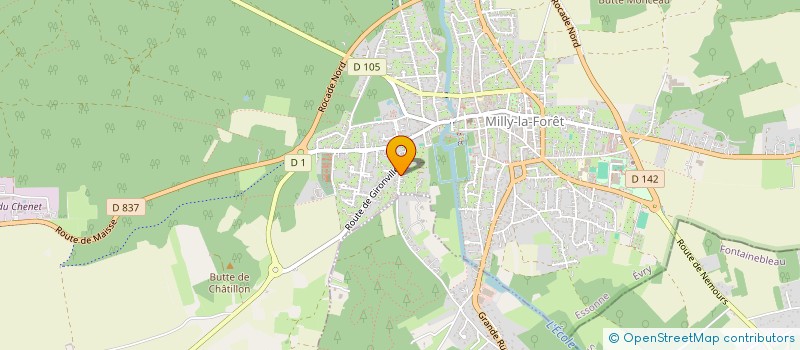 localisation de l'entreprise MONSIEUR FLORIAN BONHOMME  MILLY-LA-FORET