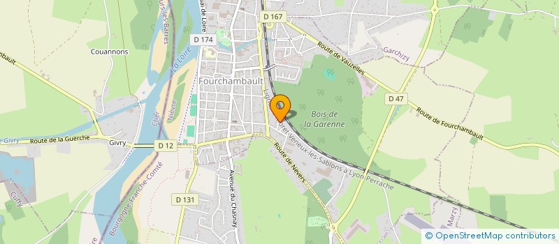 localisation de l'entreprise MONSIEUR FLORIAN BONNESSON  FOURCHAMBAULT