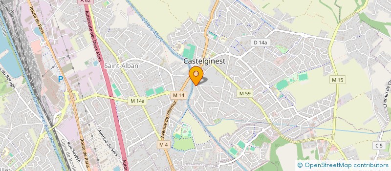 localisation de l'entreprise MONSIEUR FLORIAN BORG  CASTELGINEST