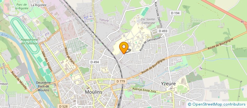 localisation de l'entreprise MONSIEUR FLORIAN BOROS à YZEURE