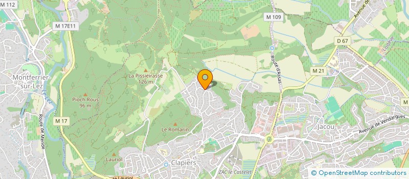 localisation de l'entreprise MONSIEUR FLORIAN BOUCHET  CLAPIERS