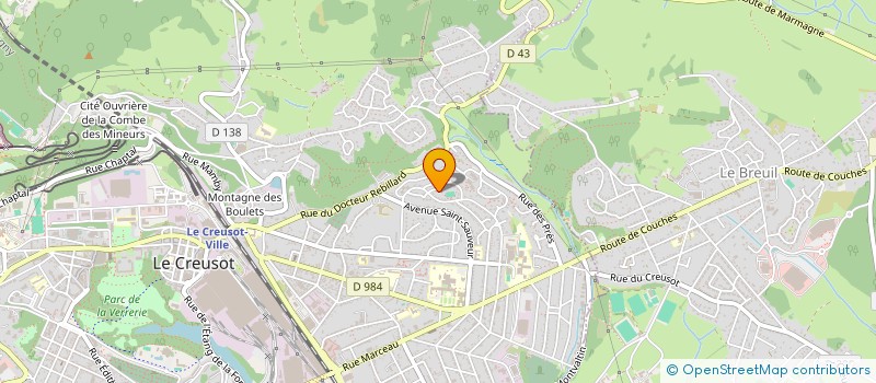 localisation de l'entreprise MONSIEUR FLORIAN BOUDOT  LE CREUSOT