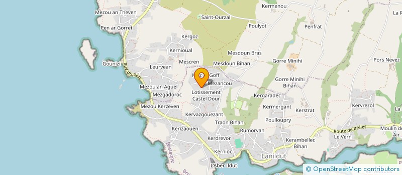 localisation de l'entreprise MONSIEUR FLORIAN BOULIERE  LANILDUT