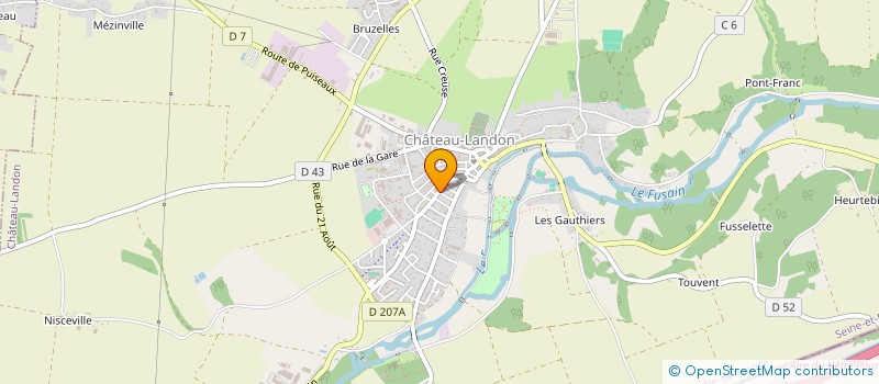 localisation de l'entreprise MONSIEUR FLORIAN BOURDEAU  LA MADELEINE-SUR-LOING