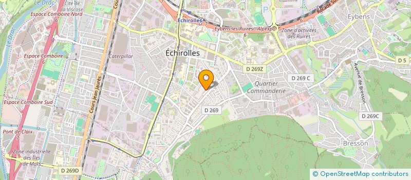 localisation de l'entreprise MONSIEUR FLORIAN BRAGA à ECHIROLLES