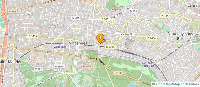 localisation de l'entreprise MONSIEUR FLORIAN BRUCKER à VINCENNES
