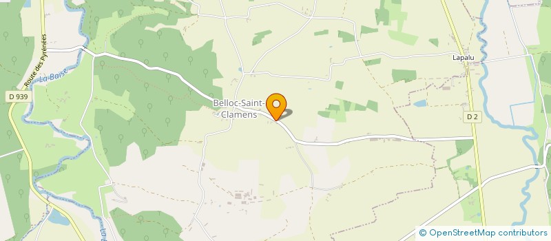 localisation de l'entreprise MONSIEUR FLORIAN BURGAN  BELLOC-SAINT-CLAMENS