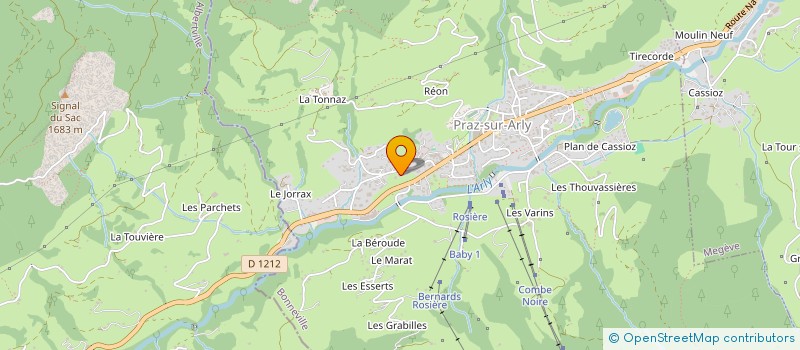 localisation de l'entreprise MONSIEUR FLORIAN BUSCARINI  PRAZ-SUR-ARLY