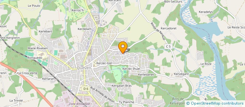 localisation de l'entreprise MONSIEUR FLORIAN CADOU  QUEVEN