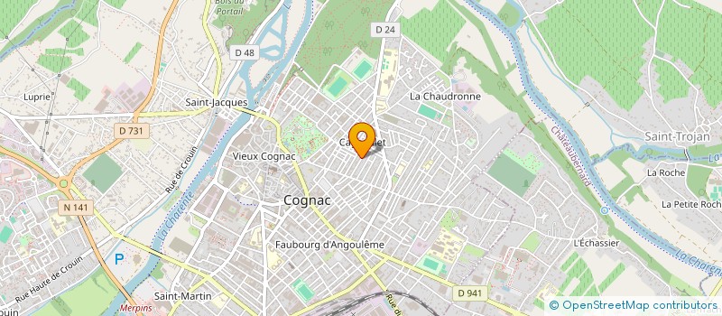 localisation de l'entreprise MONSIEUR FLORIAN CAILLEAU à COGNAC