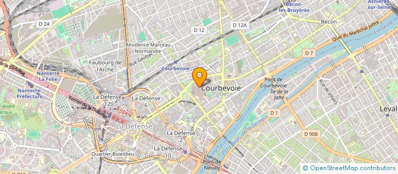localisation de l'entreprise MONSIEUR FLORIAN CAILLETEAU à COURBEVOIE