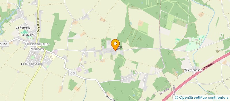 localisation de l'entreprise MONSIEUR FLORIAN CAILLY à HUISSEAU-SUR-MAUVES
