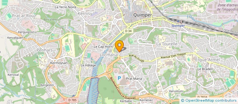 localisation de l'entreprise MONSIEUR FLORIAN CAPITAINE à QUIMPER