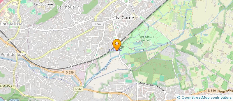 localisation de l'entreprise MONSIEUR FLORIAN CAUVIN  LA GARDE