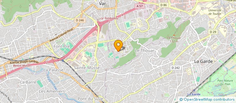 localisation de l'entreprise MONSIEUR FLORIAN CAVELIUS à LA VALETTE-DU-VAR