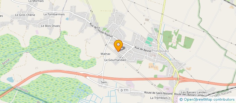 localisation de l'entreprise MONSIEUR FLORIAN CAVIGNEAUX  PRINQUIAU