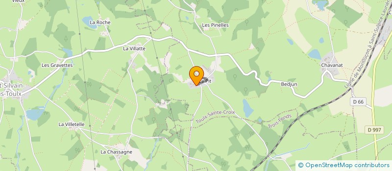 localisation de l'entreprise MONSIEUR FLORIAN CHAGNON  TOULX-SAINTE-CROIX