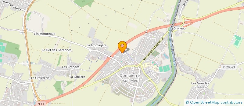 localisation de l'entreprise MONSIEUR FLORIAN CHAIGNEAUD  DOMPIERRE-SUR-MER