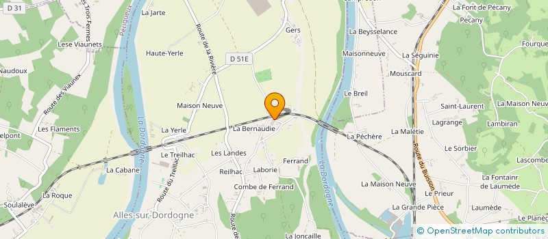 localisation de l'entreprise MONSIEUR FLORIAN CHANTEGREIL  ALLES-SUR-DORDOGNE