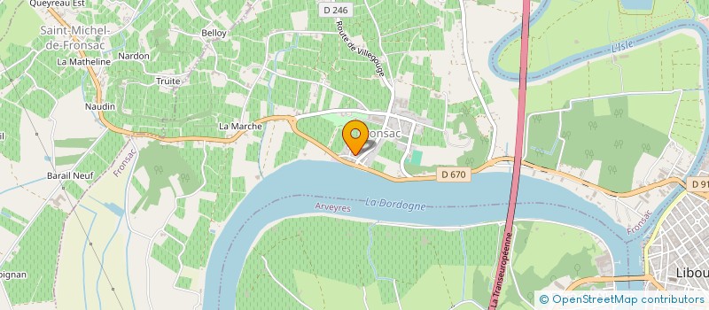 localisation de l'entreprise MONSIEUR FLORIAN CHARLES  FRONSAC