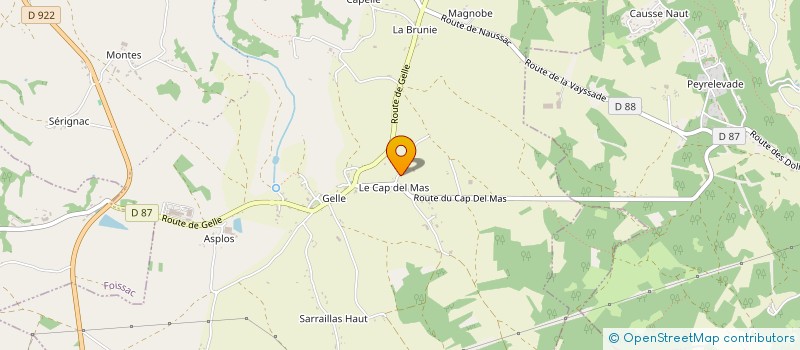 localisation de l'entreprise MONSIEUR FLORIAN CHASSAING-TRAPY  CAUSSE-ET-DIEGE