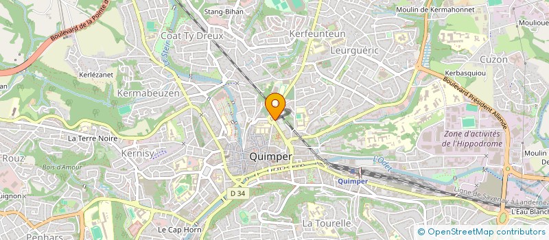 localisation de l'entreprise MONSIEUR FLORIAN CHASSIGNOUX à QUIMPER